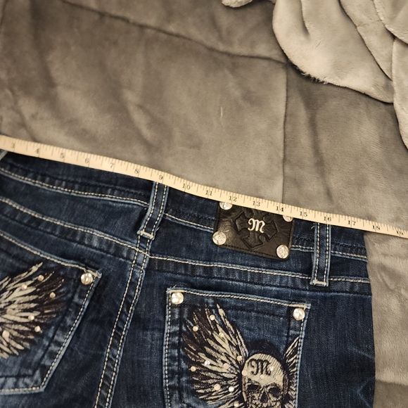 Miss Me Dark Indigo Straight Leg Jeans I Have 2 Pr $80 For Each Pr Brand New - Picture 6 of 11